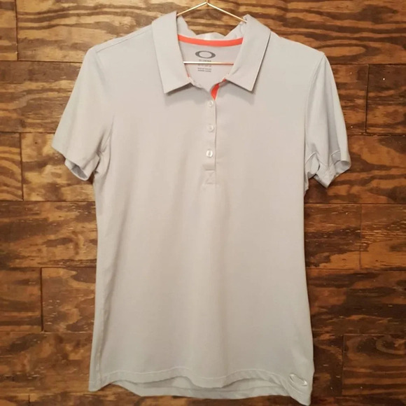 OAKLEY | Gray Short Sleeve Golf Polo Medium - Picture 1 of 3